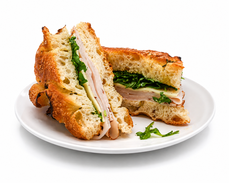 Focaccia Turkey Sandwich (Hot Honey or Regular)